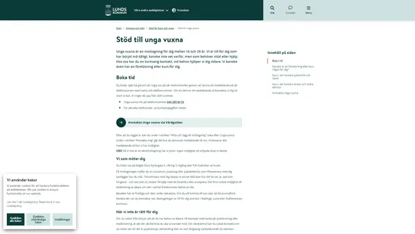 Mottagning för unga vuxna Lund