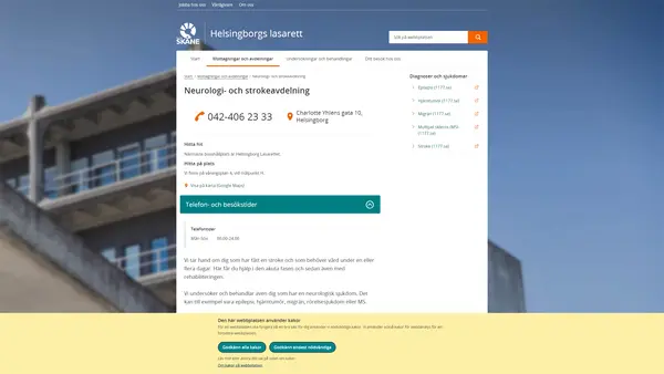 Neurologi- och strokeavdelning Helsingborg