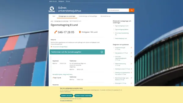Ögonmottagning 2 Lund