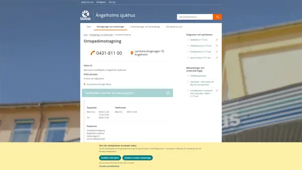 Ortopedimottagning Ängelholm