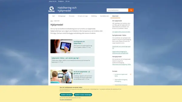 Kundservice hjälpmedel Skåne