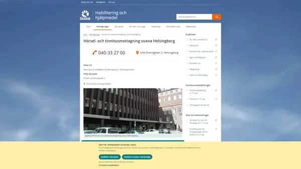 Hörsel- och tinnitusmottagning vuxna Helsingborg