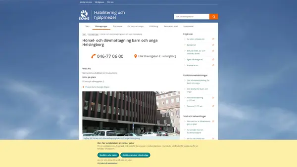 Hörsel- och dövmottagning barn och unga Helsingborg
