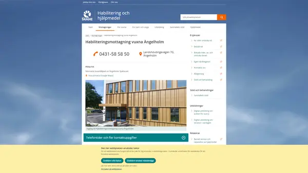 Habiliteringsmottagning vuxna Ängelholm
