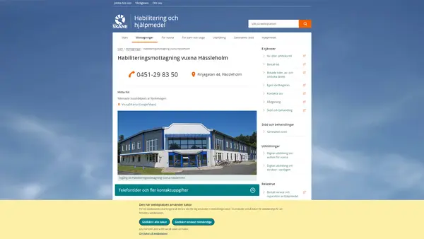 Habiliteringsmottagning vuxna Hässleholm