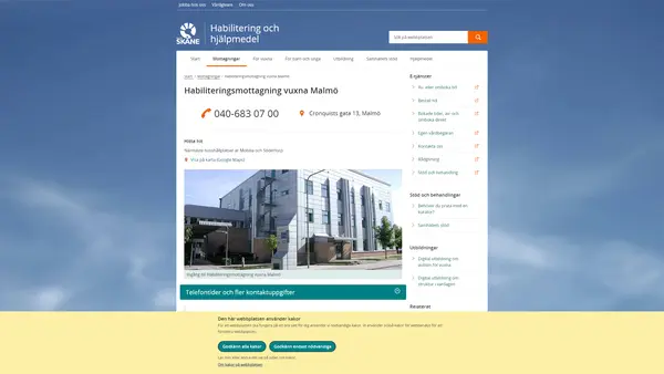 Habiliteringsmottagning vuxna Malmö