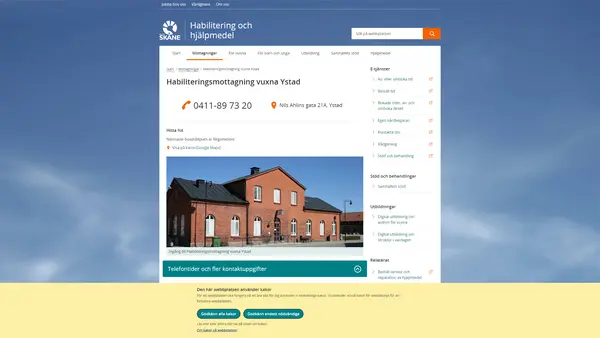 Habiliteringsmottagning vuxna Ystad