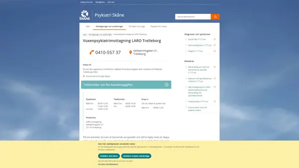 Vuxenpsykiatrimottagning LARO Trelleborg