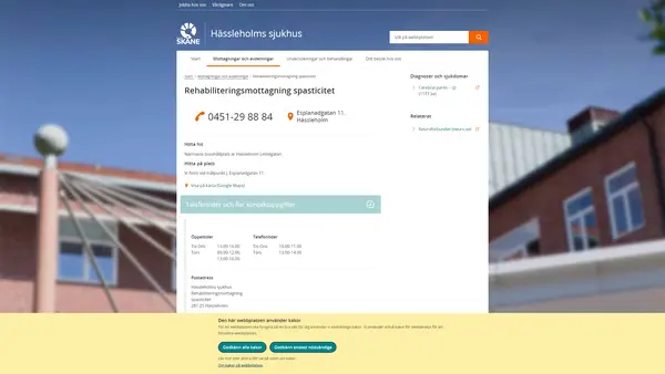 Rehabiliteringsmottagning spasticitet Hässleholm