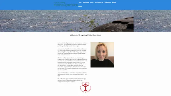 Leg Psykolog Kristina Sigvardsson, Malmö