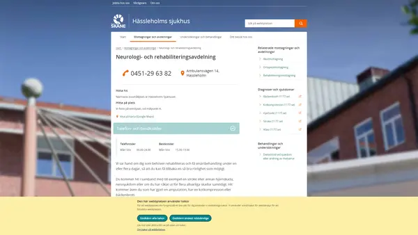 Neurologi- och rehabiliteringsavdelning Hässleholm