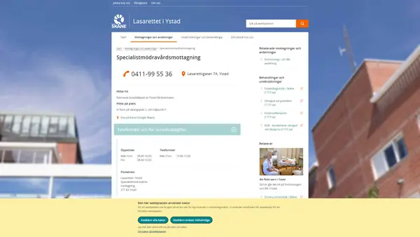 Specialistmödravårdsmottagning Ystad