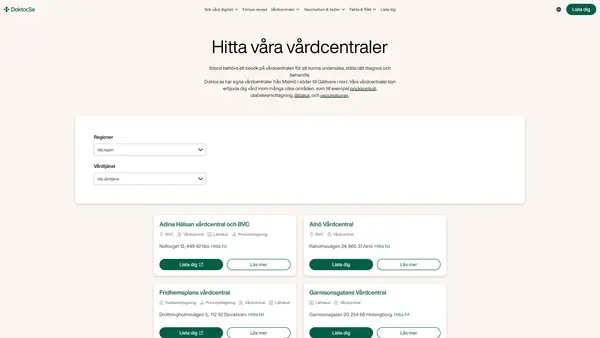 Doktor se Garnisonsgatans Vårdcentral, Helsingborg