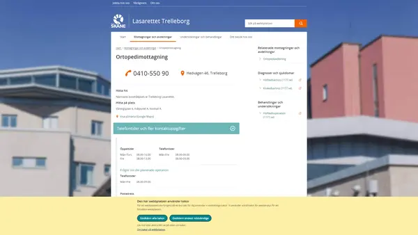 Ortopedimottagning Trelleborg