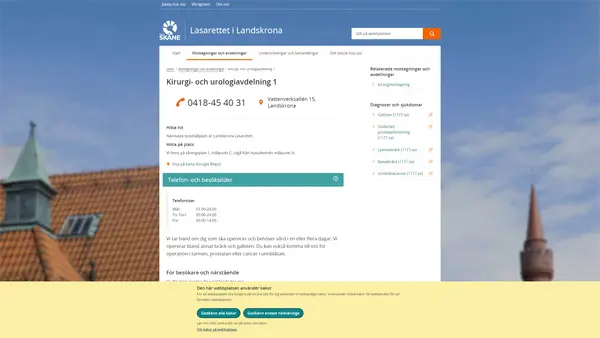 Kirurgi- och urologiavdelning Landskrona