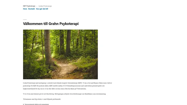 Grahn Psykoterapi, Lund