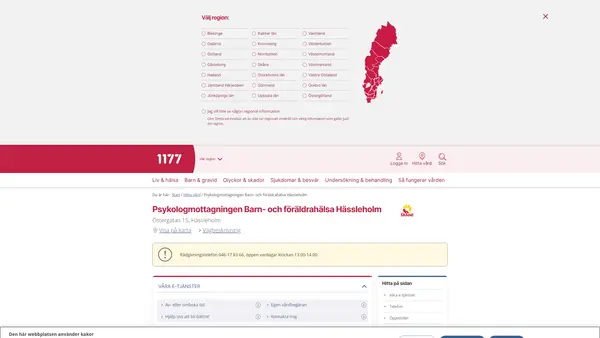 Psykologmottagningen Barn- och föräldrahälsa Hässleholm