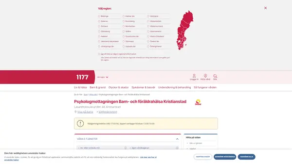 Psykologmottagningen Barn- och föräldrahälsa Kristianstad