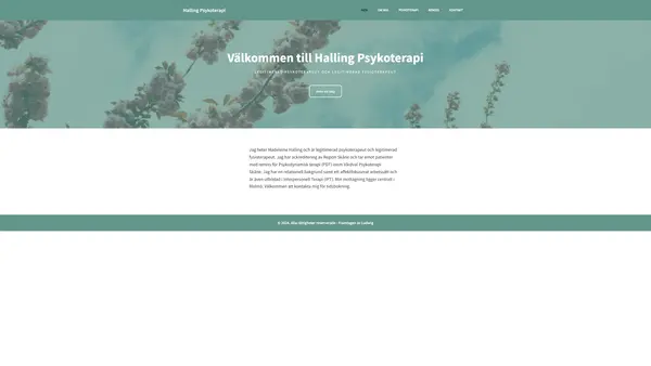 Halling Psykoterapi, Malmö