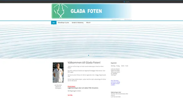 Glada foten logo