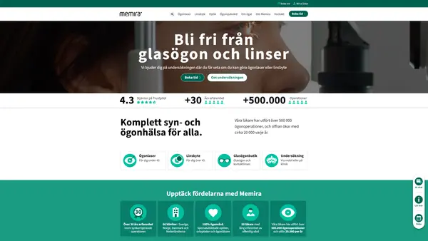 Bergman Clinics Malmö Ögonklinik- grå starr