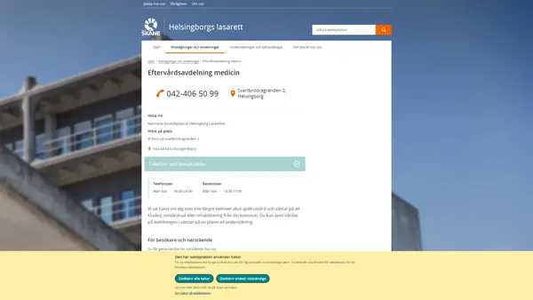 Eftervårdsavdelning medicin Helsingborg