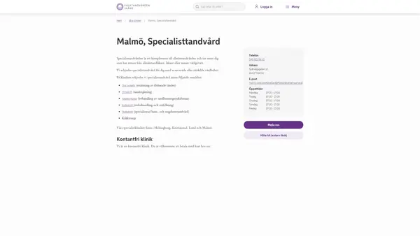 Oral Protetik Malmö, Folktandvården Skåne AB