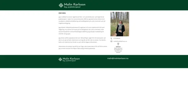 Leg Psykoterapeut Malin Karlsson logo