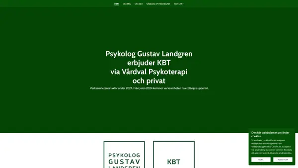 Psykolog Gustav Landgren, Lund