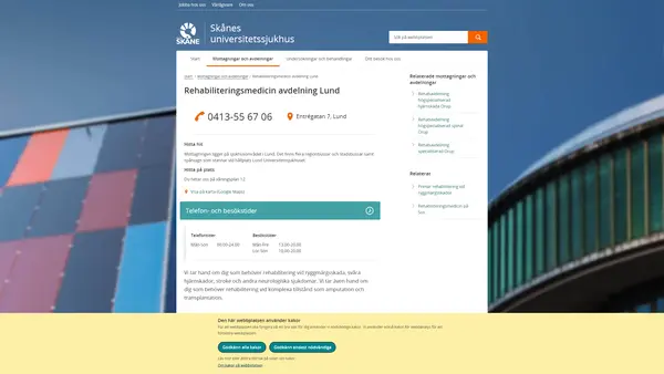 Rehabiliteringsmedicinavdelning Lund