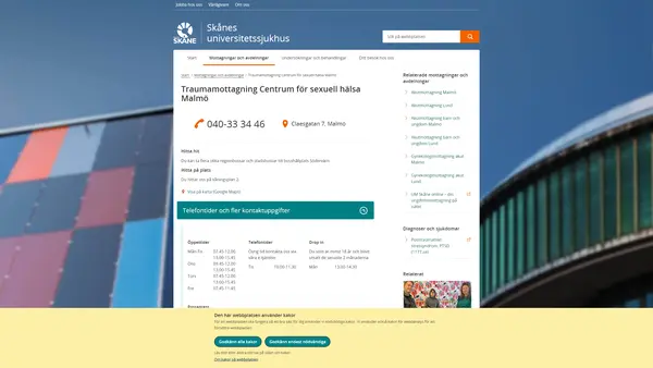 Traumamottagning Centrum för sexuell hälsa Malmö
