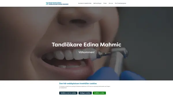 Tandläkare Edina Mahmic, Landskrona