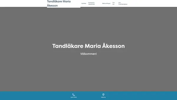 Tandläkare Maria Åkesson, Ystad