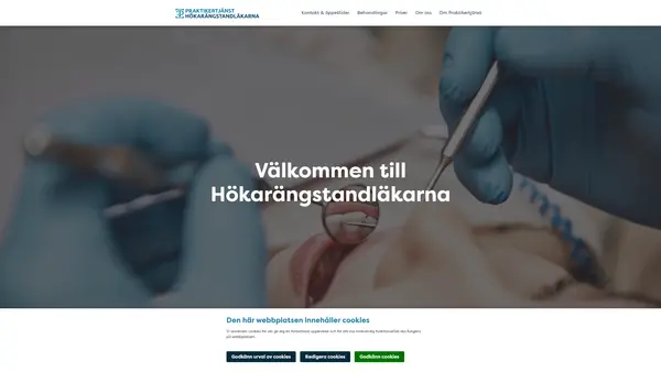 HÖKARÄNGSTANDLÄKARNA Tandläkare Björn Vidlund logo