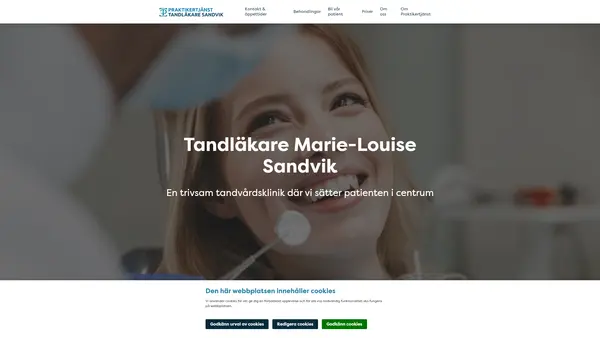 Tandläkare Marie-Louise Sandvik, Västerås
