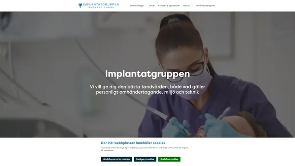 Implantatgruppen - Tandvård i Haga Patrik Jarestam logo