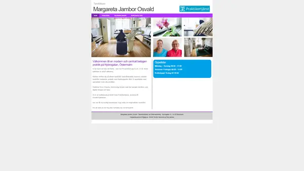 Tandläkare Margareta Jambor Osvald, Stockholm