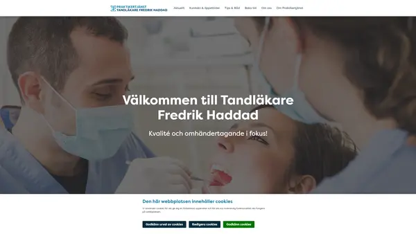 Tandläkare Fredrik Haddad, Västerås