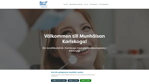 Munhälsan Karlskoga Tandläkare Tomas Perryd, Karlskoga