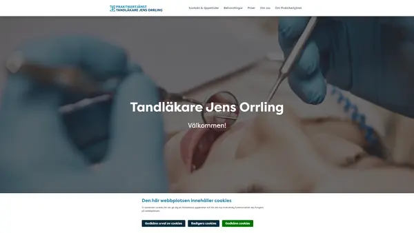 Tandläkare Jens Orrling, Halmstad