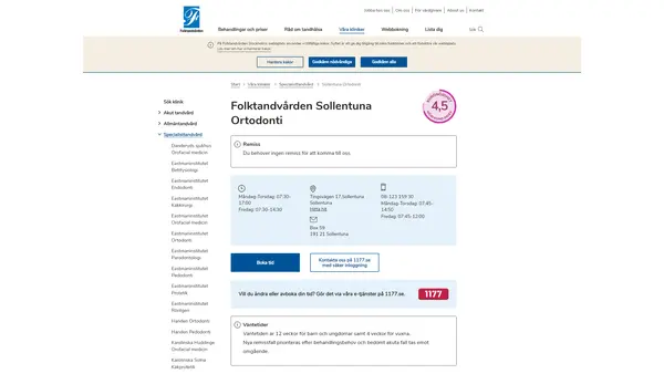 Folktandvården Sollentuna Ortodonti