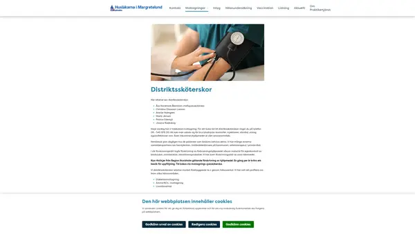 Distriktssköterskor vid Husläkarna i Margretelund, Husläkarna i Margretelund, Praktikertjänst AB