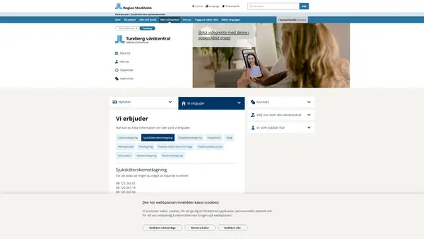 Tureberg distriktssköterskemottagning, Tureberg vårdcentral
