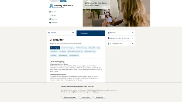 Tureberg kuratormottagning, Tureberg vårdcentral