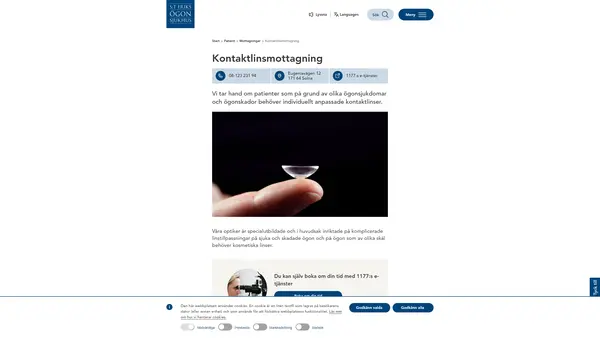 Kontaktlinsmottagningen, S:t Eriks Ögonsjukhus