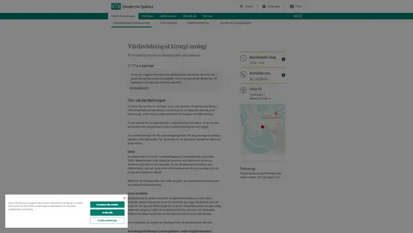 Vårdavdelning 61 kirurgi tarmsjukdomar, Danderyds sjukhus