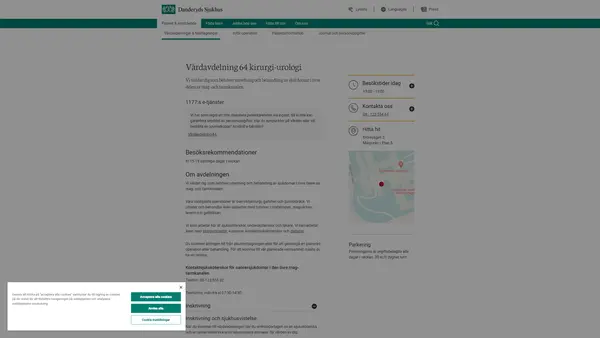 Vårdavdelning 64 kirurgi, Danderyds sjukhus