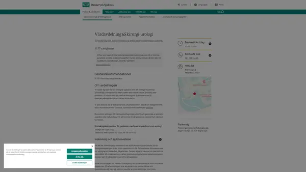 Vårdavdelning 65 kirurgi och urologi, Danderyds sjukhus