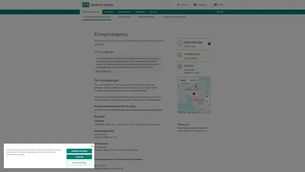 Kirurgmottagning, Danderyds Sjukhus AB