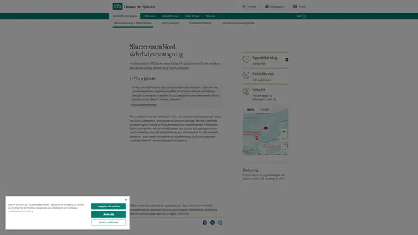 Självdialysmottagning, Njurcentrum Nord, Danderyds sjukhus